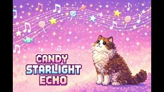 8-bit-like Kawaii Aesthetic Music ✨｜気分がふわっと上がるキラキラピコピコミュージック🍬｜Candy Starlight Echo