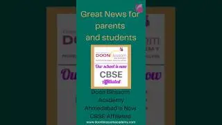🎉 Big News for Ahmedabad! 🎉✨ Doon Blossom Academy is now CBSE Affiliated ✨ #shorts