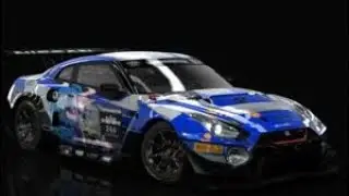 Nissan GTR R35 GT3 5500HP at NURBURGING 2 laps and Endless Floor|Assetto Corsa