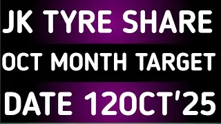 JK TYRE SHARE LATEST NEWS 12OCT'25/JK TYRE & INDUSTRIES STOCK LATEST NEWS WITH TARGET ANALYSIS
