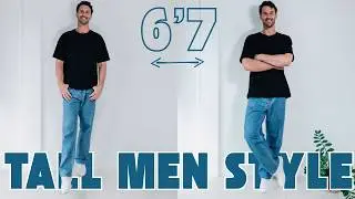 Tall Men's Fashion Ep.2 | Weekday Jeans | 36 Inch Inseam | Oversized Tall Men's T-shirt Style