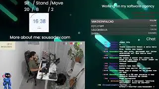 ☕ Work with me | Smooth Jazz + Sit/Stand Timer (+ Bonus Pets 🐈🐈&zwj;⬛🐕&zwj;🦺)