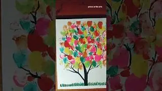 Beautiful tree painting🥰 🙏👍 #ytshorts #drawing #shorts #painting #amazing