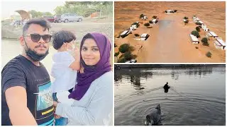 OnE day in three places💪❣️. abandoned village al madam, sharjah | swan lake in hatta | wadi park