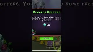 Getting 101 diamonds from rewards! #shorts #msm
