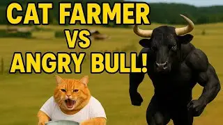motivational animated short film Cat vs Bull: The Most Unexpected Farm Showdown