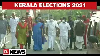 Kerala Elections 2021: CM Pinarayi Vijayan Arrives At A Polling Booth In Kannur To Cast His Vote