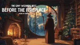 The Gray Wizard's Rest Before the Fireplace