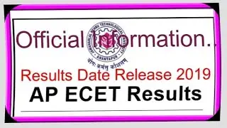 AP ECET 2019 Results Date Official Information|Live|