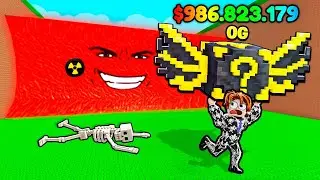 CONSEGUI UMA LUCKY BLOCK OG SUPER RARA ESCAPANDO DO TSUNAMI NO ROBLOX 😎🍀