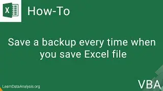 Save a backup every time when you save your Excel file using VBA