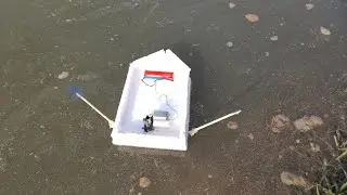 How to make boat with oar | boat that you are glad to make it | Mr. Saqib Hacker