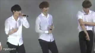 [HD][fancam]140719 EXO TLP in Shanghai - Talk after Growl (Luhan, Kai, Lay)