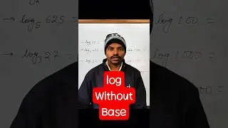 log without base #log #logarithm SP Maths & Physics