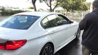 2017 BMW 5-Series 5series self parking in Silicon Valley technology center in Palo Alto California