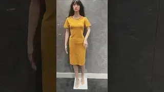 Latest Party Wear Yellow Bodycon Dress #fashion #style #dress #ytshorts