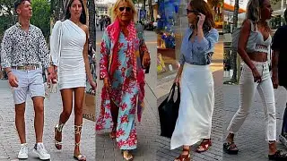 Street style from Italy🇮🇹Beautiful Summer Fashion 2023/Summer Dresses.