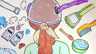 Paper ASMR | Transforming Messy Hair into a Beautiful Style 💇✨ #asmr #hairasmr #paperasmr 