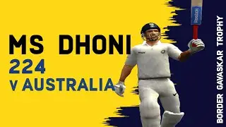 MS Dhoni brilliant 224 v Australia | Remake in Cricket 07