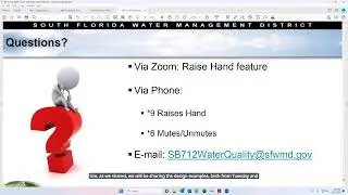 SB712 Water Quality Performance Standards