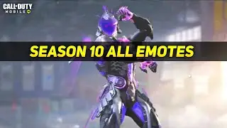 Cod mobile season 10 all emotes #codm