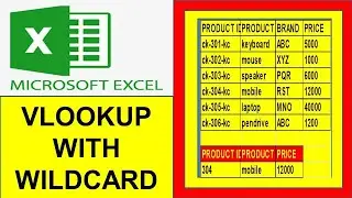 Vlookup with wildcard match | #excelformula | #excelfansonly