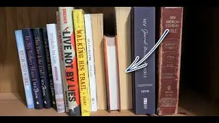 Yancey's Book Faces Backward on My Bookshelf