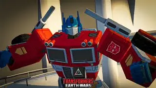 Transformers Earth Wars animation in prisma 3D /optimus prime & chromia /mobile edition