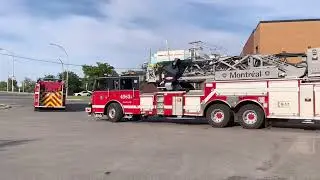 Montr&eacute;al | Montr&eacute;al Fire Service (SIM) Station 63 Responding To Fire Alarm