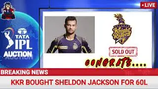 IPL AUCTION 2022 || SHELDON JACKSON || KKR
