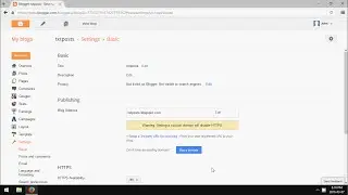Blogger: How to Turn On HTTPS