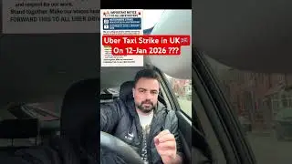 Uber Taxi Strike in UK🇬🇧on12-Jan 2026? Who&rsquo;s Leading This Strike ? #shorts #Taxi #london #driver