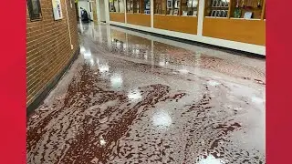 Photos: Trumbull High School after glycol leak, electrical fire