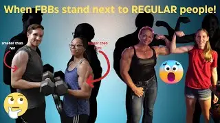 When FBBs stand next to REGULAR people 😱 😱 😱