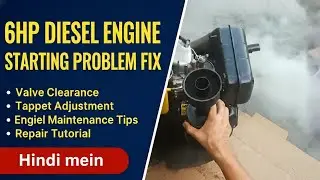 Power tiller full engine fitting 6 HP Power tiller diesel engine repair and fitting step by step 