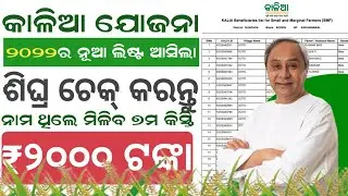 Kalia Yojana New List 2022 Check in Mobile | Kalia Yojana 7th Installment Money List