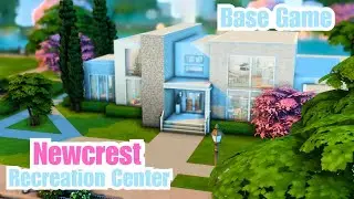 I built a Recreation Center using only the base game in The Sims 4 🎨 || Building Newcrest Episode 4