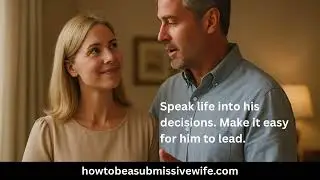 A Submissive Wife Knows To Speak life into his decisions Make it easy for him to lead