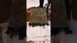 Satisfying Radiator Cleaning: Watch It Shine!
