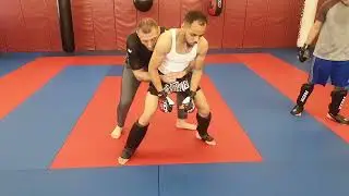 Rear Clinch takedown to 50/50 Leg Lock Position
