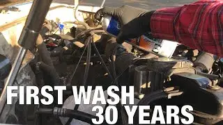 cleaning a neglected 80 series land cruiser