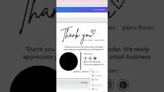 Easy to make Business Thank You Cards using Canva #canva #canvatutorial #canvatipsandtricks