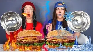 Hot VS Cold Food Challenge 뜨거운 차가운 음식 챌린지 TaIra Yum
