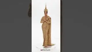 🇹🇭| Thai National Costume.#ThaiNationalCostume#TraditionalThaiDress#ChudThai #ThaiDress