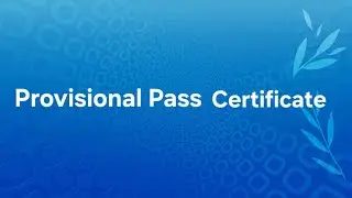How to get provisional pass certificate from rbu distance 📜
