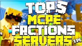 TOP 5 Minecraft PE FACTIONS SERVER! BEST Factions Server -[MCPE v1.14.6+]