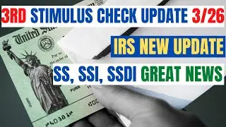 GREAT NEWS! Third Stimulus Check Update *SOCIAL SECURITY SSI SSDI*