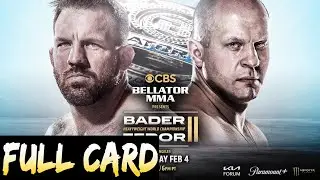 Прогнозы на Bellator 290: Бейдер против Федора 2. Полный анализ ставок на карту