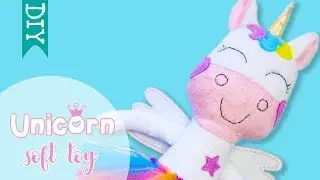 🦄 UNICORN plush toy DIY | how to make a unicorn stuffy MY LITTLE PONY Princess Celestia DIY