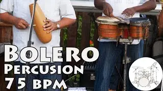Play along drums bolero 75 bpm :: Batería Para Tocar bolero 75 bpm
